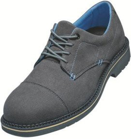 Uvex Sicherheitshalbschuh 1 Business S2 aus Leder in Grau und Blau, Größe 43, Weite 11 - Bild 1