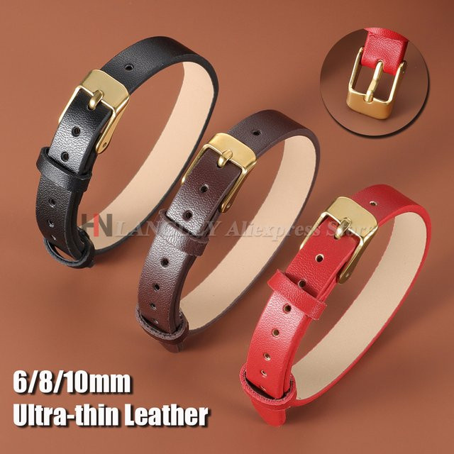 langley Uhrenarmband Leder, Gold, Damen - Bild 1