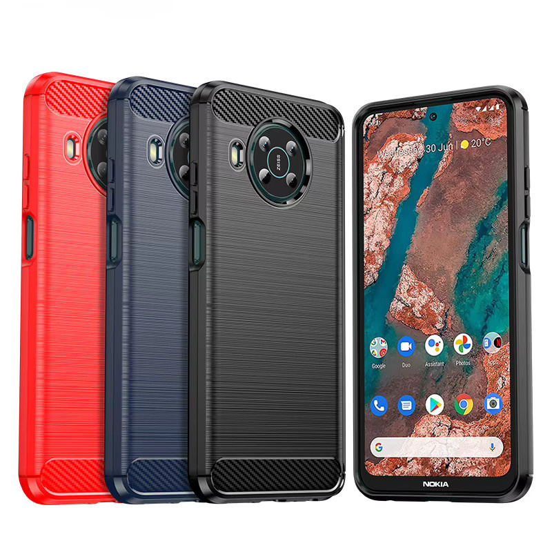 Stoßfeste Silikon-Handyhülle für Nokia X10, X20, XR20 und X100 in Blau - Bild 3