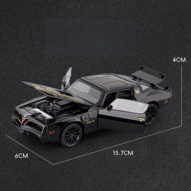 MINI AUTO Firebird Automodell, 1:32, Metall, mit Sound und Licht - Bild 3