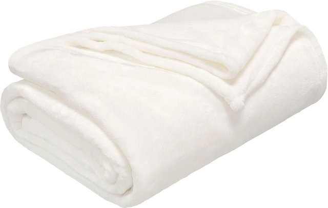 Concord Kuscheldecke aus 100 % Polyester in Weiß, B/B: 150 x 200 cm - Bild 1