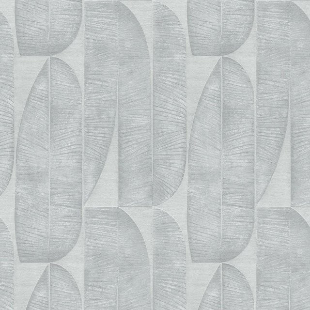 PROFHOME Grafik Tapete Design Matt in Grau und Silber-Grau, geometrisches Abstract-Muster, Vlies-Tapete, Breite: 0,53 m, Länge: 10,05 m - Bild 1