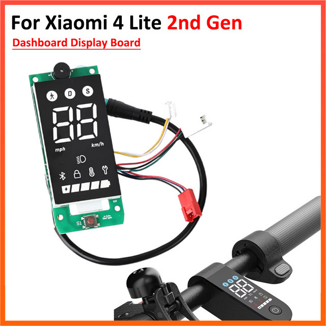 Xiaomi Display Board Dashboard mit Bluetooth und LED Meter Panel für den Elektroroller 4 Lite 2. Generation - Bild 1