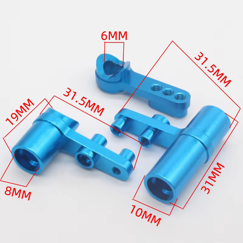 HSP Lenkungs-Upgrade-Kit, Aluminiumlegierung, 1:10, Lila, Zubehör - Bild 2