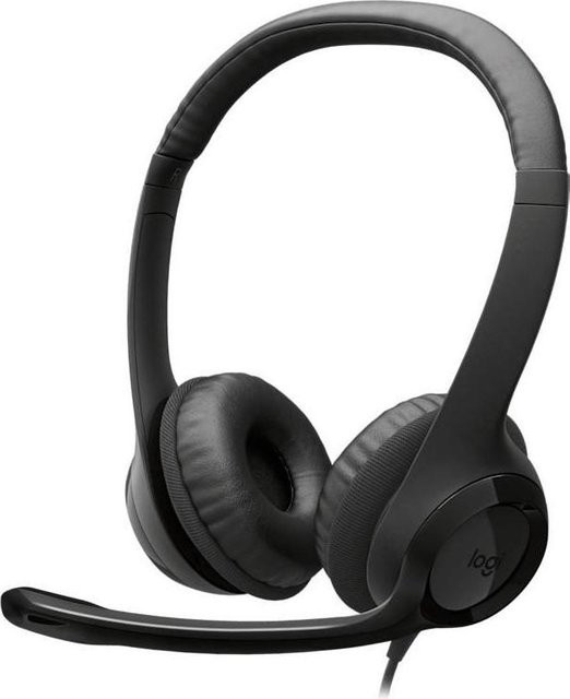 Logitech H390 USB Headset in Schwarz - Bild 1