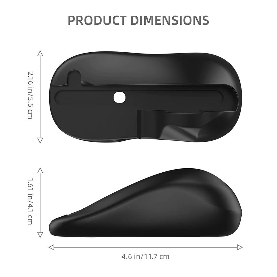 Gaming Controller Maus Halterung Ständer für Nintendo Switch, Ergonomische Mini Links und Rechts Griffe, Schwarz - Bild 6