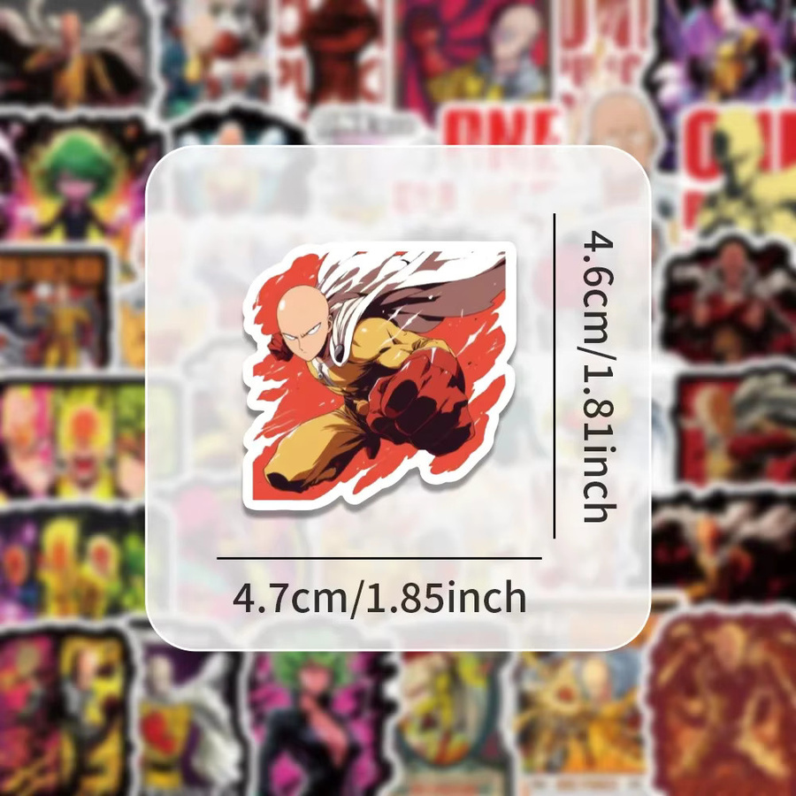GOGOTU One Punch Man Graffiti Aufkleber, 54-teiliges Set - Bild 3