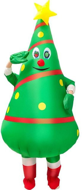 Binchi Outdoor Product Aufblasbares Kostüm Weihnachten, grün, ab 14 Jahren - Bild 1