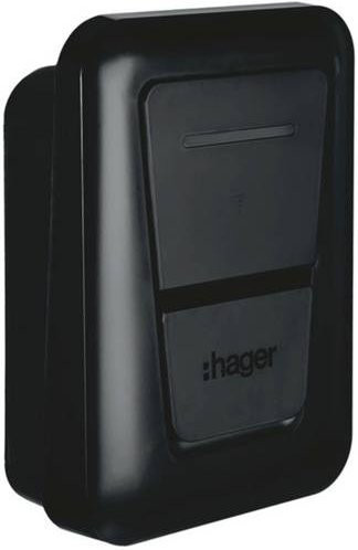 Hager Ladestation 22kW mit Load Management in Schwarz - Bild 1