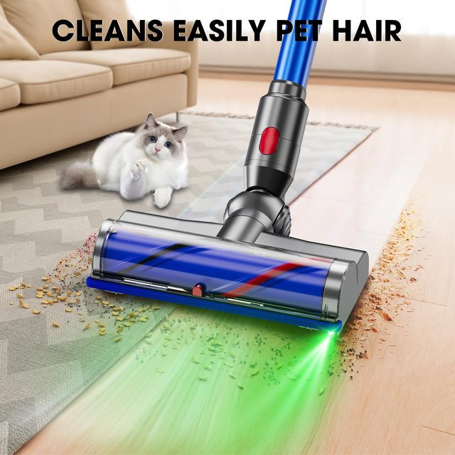 Dyson LED Roller Aufsatz Bürste in Blau für V7 V8 V10 V11 V15 Staubsauger Zubehör für Boden und Teppich - Bild 1