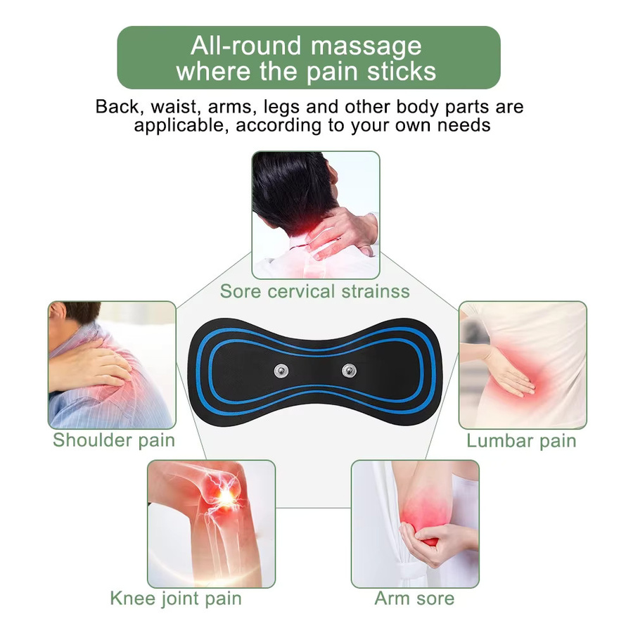 Raiuleko EMS Massagepads Schwarz für Tens Body Massager und Muskelstimulatoren als Ersatz-Zubehör - Bild 6