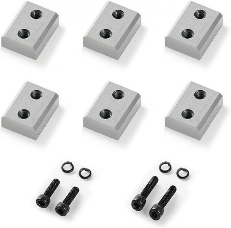 VEVOR Ersatzbackenklingen für 25 mm #8 elektrischen Bolzenschneider, 6 Stück, doppelseitig, CR12MOV-Stahl, Silber - Bild 1