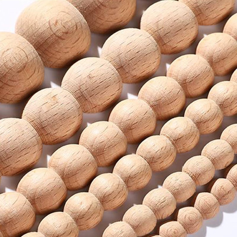 10er Set Halbrunde Holz Zierleisten als Molding für Fenster, Türen und Möbel, Länge: 40 cm - Bild 3