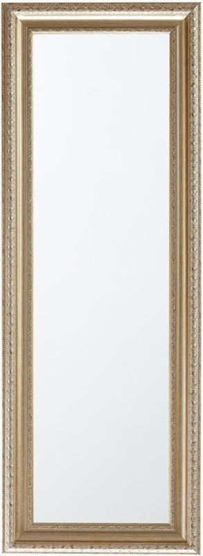 Beliani Wandspiegel Silber Rechteckig mit Ornamenten B: 51 cm, H: 141 cm - Bild 1
