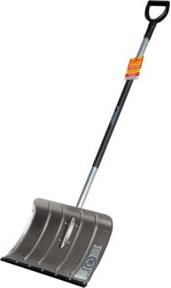 FREUND Alu-Schneeschieber mit D-Griff und Flüsterkante in Grau - Bild 1