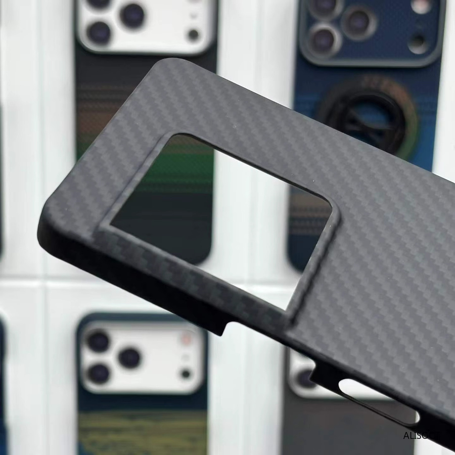 Sony Xperia 1 VIII Hülle aus Kohlefaser mit Magnetfutteral und Aramidfaser in Schwarz - Bild 5