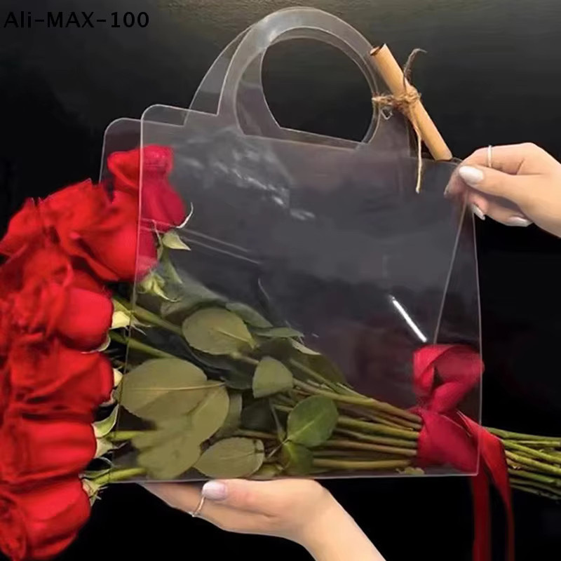 AM3 Transparente PET-Blumenstrauß-Tasche aus Kunststoff für Rosen und Blumenverpackungen - Bild 3
