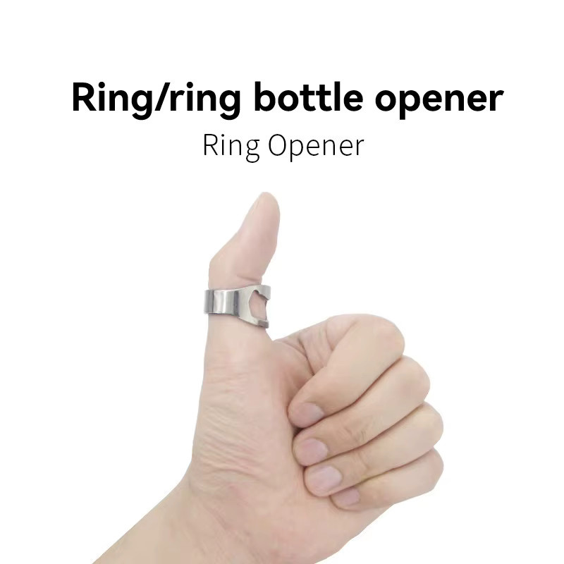 Dawnour Flaschenöffner Ring, Edelstahl, Unisex - Bild 3