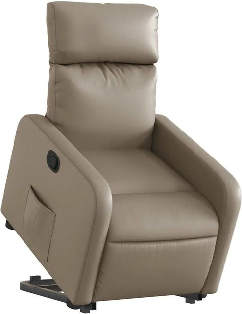 vidaXL Relaxsessel mit Aufstehhilfe in Cappuccino-Braun aus Kunstleder - Bild 1