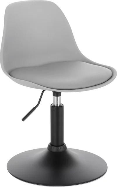WOLTU Barhocker aus Kunstleder in Schwarz, verstellbarer Drehstuhl mit Rückenlehne für Küche, Esszimmer oder Büro - Bild 1