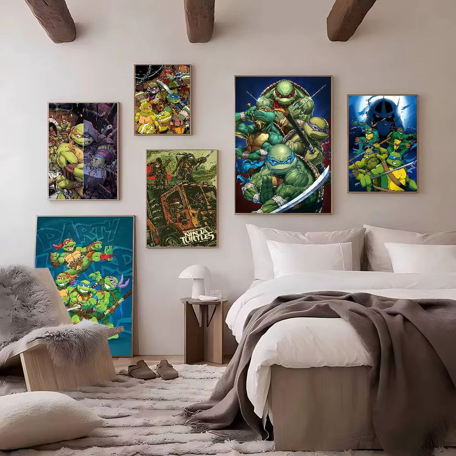 Beast Kingdom Anime-Poster Ninja T-Schildkröten im Vintage-Stil als Wandkunst für dein Zuhause - Bild 2