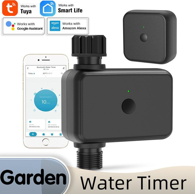 Smart Leben Automatischer Wasser Timer für Sprinkler Systeme mit WiFi und Bluetooth, Schwarz - Bild 1