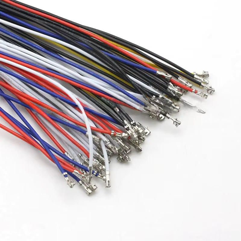 E-SIMPO 100 Stück Crimpklemmen Set mit Einzel- und Doppelkopf in Multicolour für Elektronik-Kabel mit PVC-Draht ohne Gehäuse - Bild 3