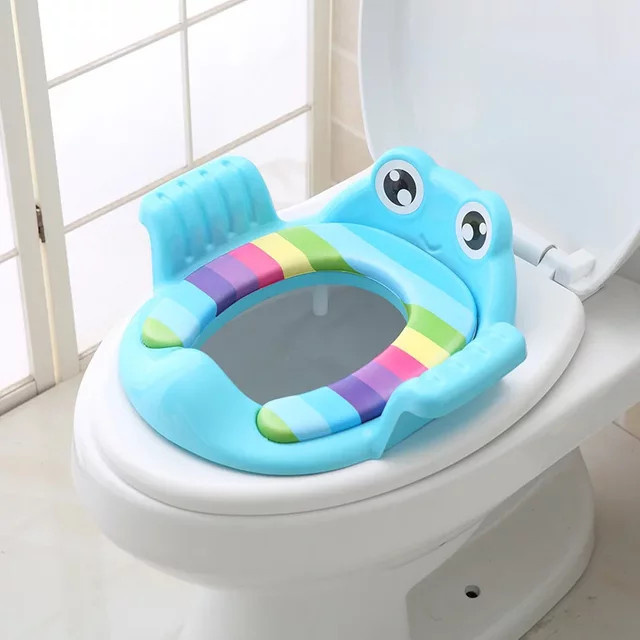 Baby-Toilettentrainer-Sitz mit Armlehnen für Mädchen und Jungen in Grün und Multicolour - Bild 1