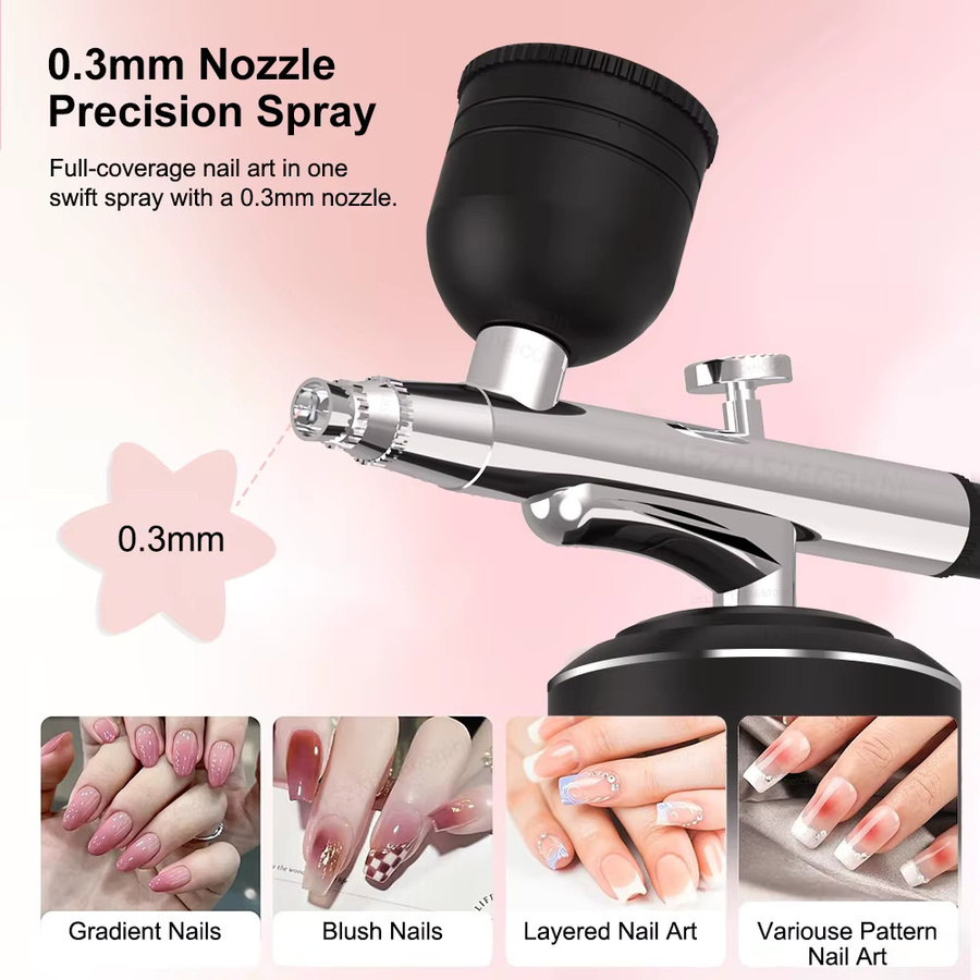 Peicon Airbrush-Set, kabellose Mini-Farbspritzpistole, Unisex - Bild 5
