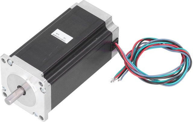 Aimo Schrittmotor 57HS11242A4D8 mit 3Nm Drehmoment und 8mm Welle in Schwarz - Bild 1
