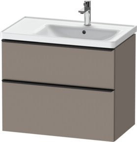 Duravit Waschtischunterschrank D-Neo in Schwarz/Grau Matt, B: 78,4 cm, T: 45,2 cm, H: 62,5 cm - Bild 1