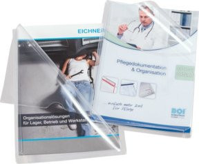 Eichner PVC-Dehnfaltentasche transparent seitlich offen B: 309 mm, H: 224 mm - Bild 1