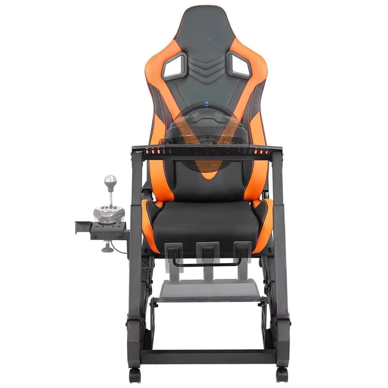 Robuste Rennlenkradhalterung aus Stahl für Fahrsimulatoren in Schwarz, kompatibel mit Logitech G923, G920, G29 und Thrustmaster T248P - Bild 6