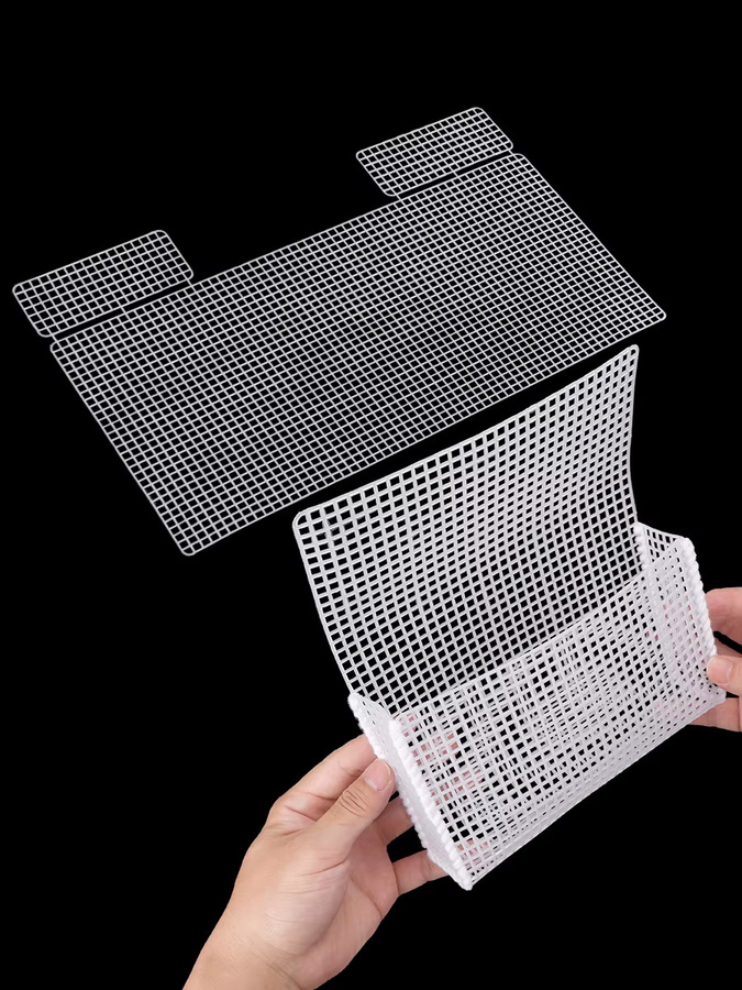 QJH 5 Stück Kunststoff-Netztaschen als DIY-Zubehör für Häkeltaschen und Geldbörsen - Bild 5