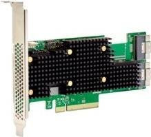 Broadcom HBA 9600-16i Speicher-Controller mit 16 Sendern für SATA 6Gb/s, SAS 24Gb/s und PCIe 4,0 NVMe in Schwarz - Bild 1