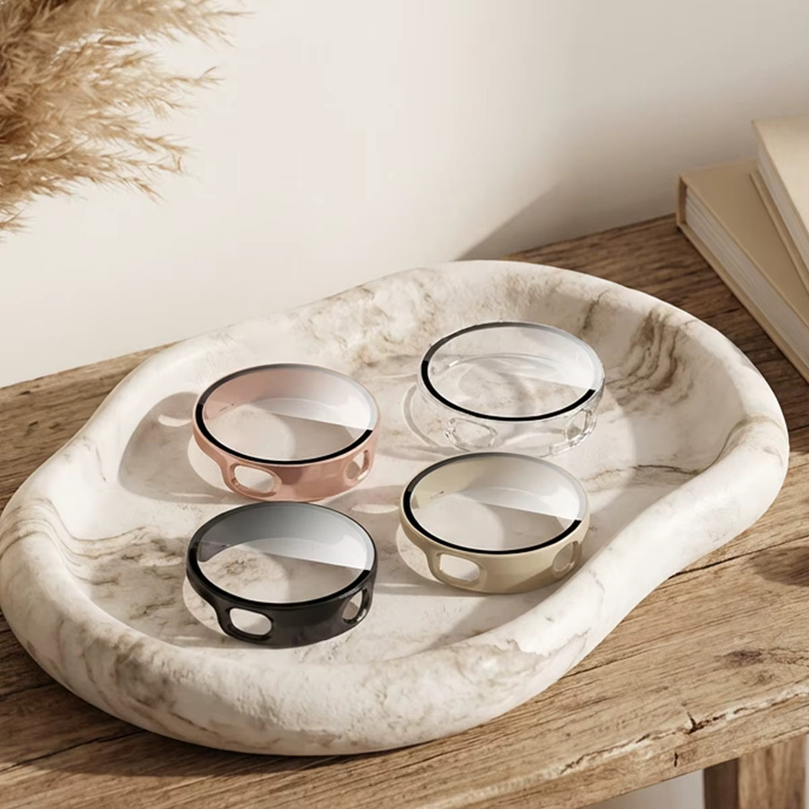 OAKCHARM Schutzhülle und Displayschutzfolie für Xiaomi Watch S4 41 mm, Schwarz - Bild 5