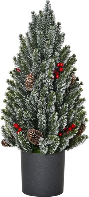 HOMCOM Künstlicher Weihnachtsbaum in Grün mit 170 Ästen, Tischmodell, Durchmesser: 27 cm, Höhe: 47 cm - Bild 1