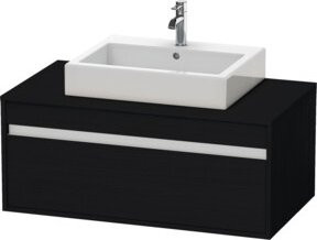 Duravit Waschtischunterschrank Ketho Wandhängend Schwarz Matt B: 100 cm, T: 55 cm - Bild 1