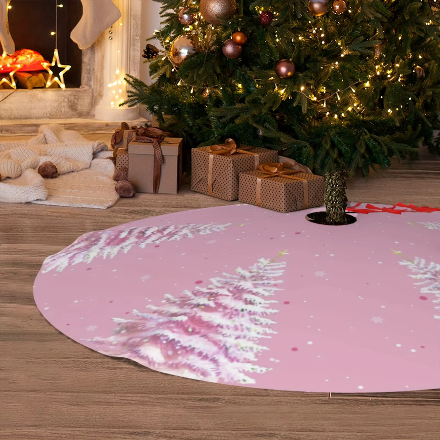 VIKAMA Weihnachtsbaumkleid in Rosa für die Innen- und Außendekoration - Bild 2