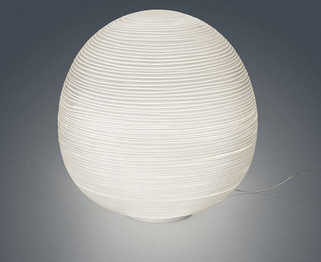 Foscarini Rituals XL Tavolo Tischleuchte aus Glas in Transparent und Weiß, nicht dimmbar - Bild 1