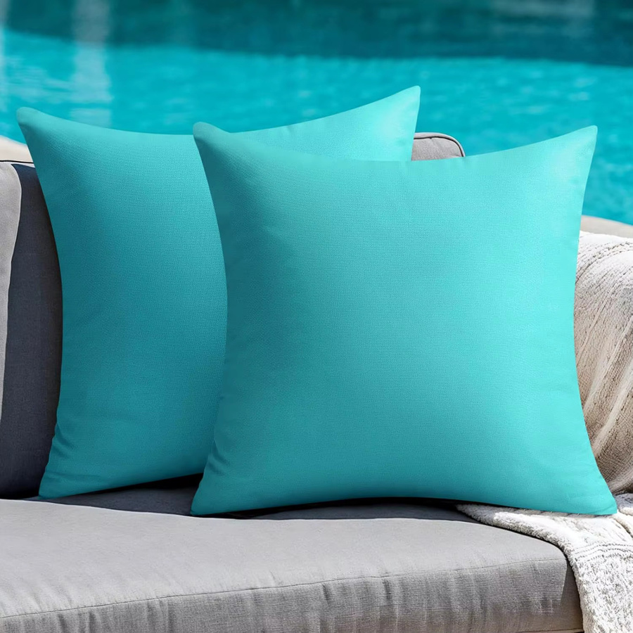 Wasserdichte Outdoor-Kissenbezüge von inyahome in Bonbonfarben für Gartenmöbel - Bild 3