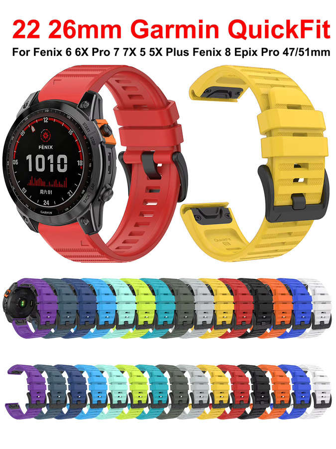 LENNIK Uhrenarmband Silikon, Schwarz, Unisex - Bild 5