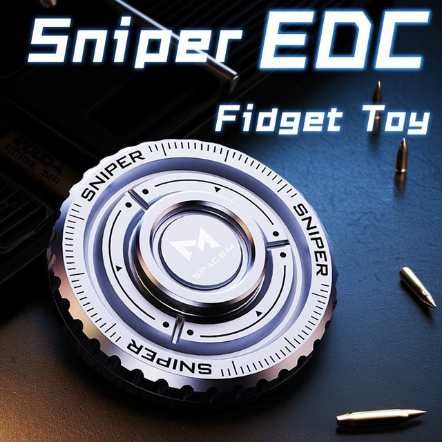 YIJOO Kreativer Anti-Stress-3in1 EDC Fidget Spinner, Metall-Push-Karte und Handspinner, Fidget-Spielzeug - Bild 1