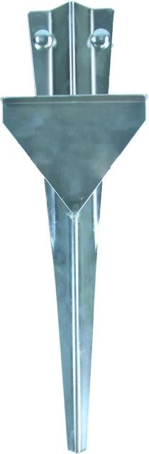 Videx Garden Sonnenschirmhalter Easyfix Typ B mit Rasendorn, verzinkt, Farbe: Silber, Durchmesser: 35 mm - Bild 1