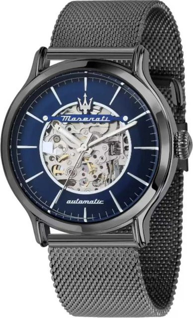 Maserati Herrenuhr Automatik, Edelstahl, Blau, 42 mm, 10 ATM - Bild 1