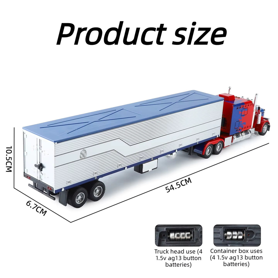 Maisto Peterbilt 389 US Container-LKW-Modell, 1:24, Metall, Weiß - Bild 4