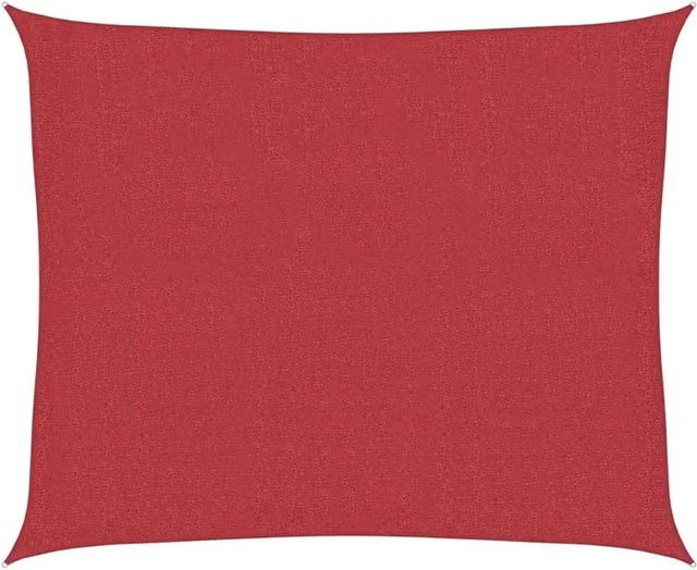 Furnicato Sonnensegel aus HDPE in Rot, Rechteckig, Breite: 25 m, Tiefe: 3 m - Bild 1