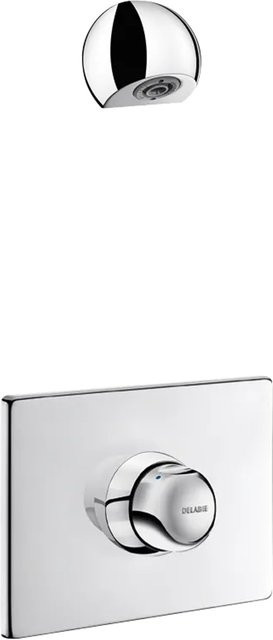 Delabie TEMPOMIX UP dicht Set 2/2 ROUND für 790BOX in Chrom und Silber - Bild 1