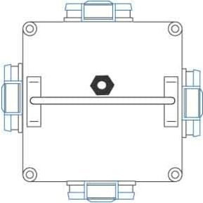 Bals Elektrotech Uni-Block Vollgummi 57092 in Gelb und Schwarz mit IP44 Schutzart - Bild 1