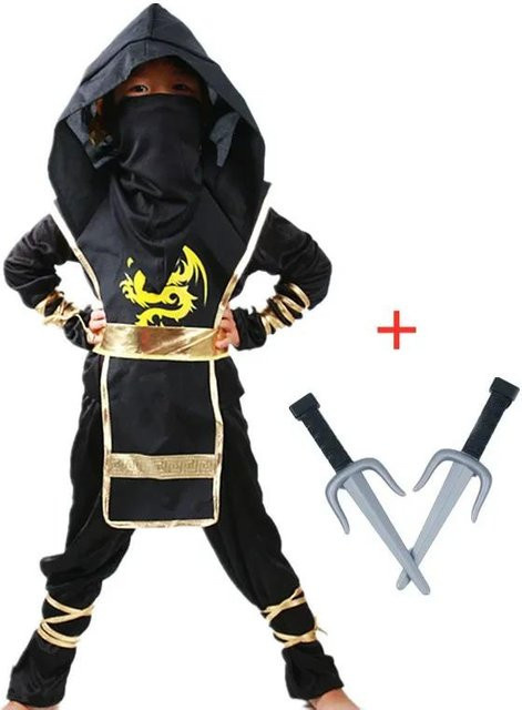 Japanisches Anime Samurai Ninja Cosplay Kostüm, Einteiler, ab 3 Jahren - Bild 1